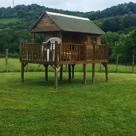בית נופש Maison De 4 Chambres A Arcangues Avec Magnifique Vue Sur La Montagne Piscine Privee Jardin Clos A 15 Km De La Plage ארסנגואה